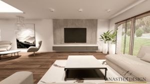 Projekt salonu, Projektowanie wnetrz Anna Trawczyńska Architekt wnętrz, Anastha DESIGN, nowoczesne i przytulne wnętrza (2) 29379 20230419 033218